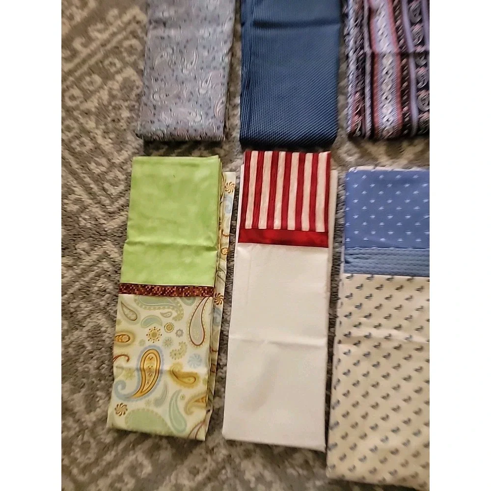 LOT of 12 NEW Handcrafted PILLOW CASES Flowers Paisley Theme